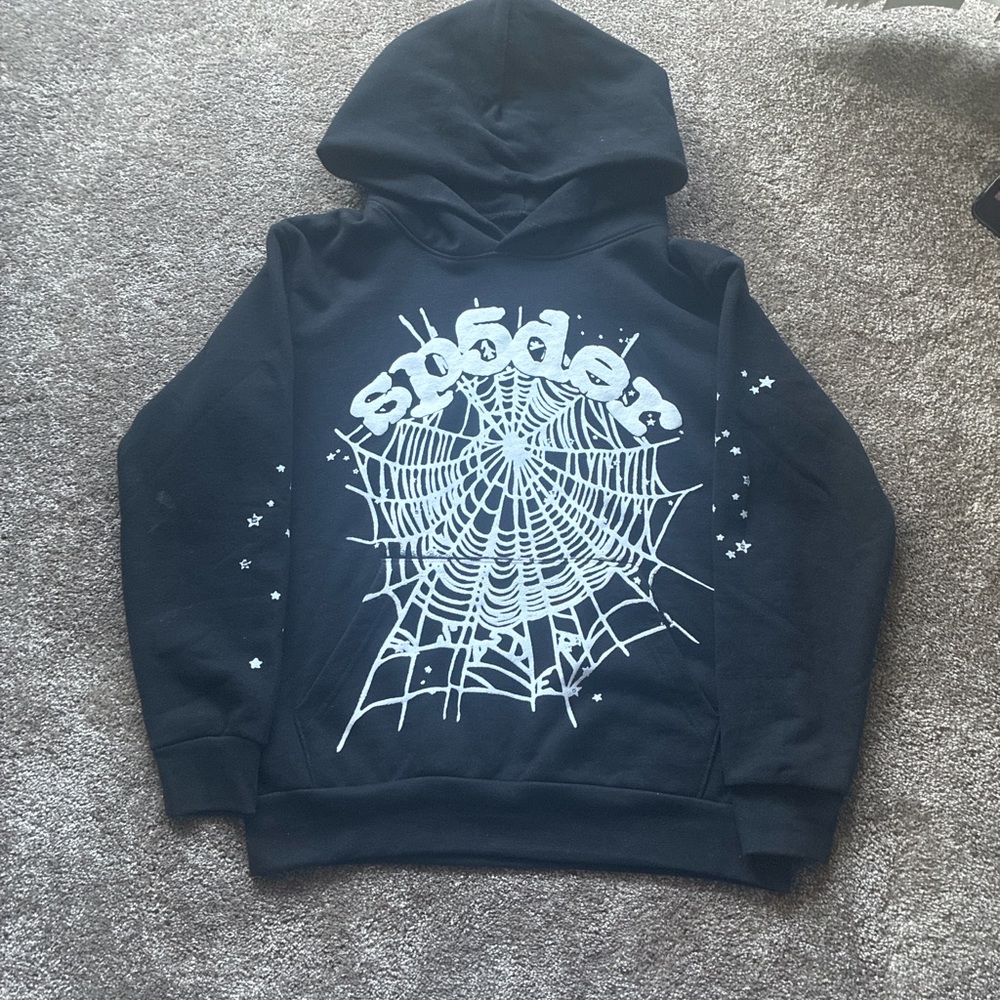 Black Spider Web Hoodie
